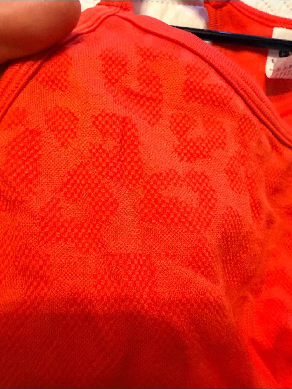 90 Degree By Reflex Bright Red Racerback Sports Bra - Picture 4 of 4